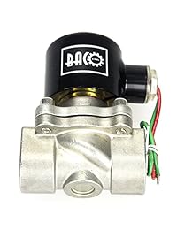 BACOENG 3/4" AC110 V NPT Acero inoxidable NC eléctrico válvula solenoide