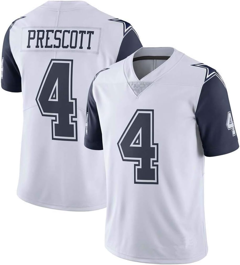 ZJFSL Jersey de fútbol de la NFL Dallas Cowboys 4 Camiseta de fútbol