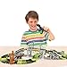 TEEHOME Dinosaur Track Toy Sets New Update Bridge Create A Road with 142 Pcs Flexible Tracks | Jurassic World Dinosaur Race Car Toys for Kids | Great Gift for The Birthday for Children Aged 3+