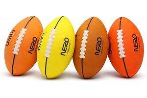 NERO SPORT Ninja Silent Football, Quiet Foam Football for Indoor & Outdoor Play, Soft Sound-Absorbing Design, Easy-Grip Textured Surface with Raised Laces, Lightweight Training & Family Fun