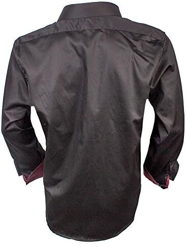 maroon and white dress shirt