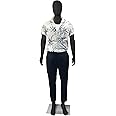 Black Male Mannequin Full Body Maniquine Model Stand Adjustable 73 inch Faceless Plastic Detachable Manequins Stand Metal Base Metal Connector