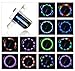 AIKELIDA Bike Wheel Lights - Waterproof Ultra Bright 14 LED Bicycle Wheel Spoke Decorations Light - 30 Different Patterns Change - Colorful Bicycle Tire Accessories - Easy to Install