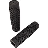 Vans"Waffle" Pattern Rubber Motorcycle Grips - BLACK - Sold as a pair for 7/8" bars - Made In The USA &hellip;