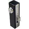 WELDANDFABSHOP Mortise Lock, Weld On Hook Lock for Rolling Gates/Sliding Gate, Double Cylinder, 1-1/8" Backset