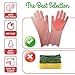 Silicone scrubbing Gloves wash Dish and car Cleaning Glove, Magic saksak Clean Washing Scrub. Kitchen Sponge Long Gloves with Scrubber. Reusable Heat Resistant Brush(Pink 1pair)