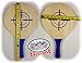 Matty's Toy Stop Deluxe Wooden Paddle Ball Game Set with 3 Solid Rubber Balls & Mesh Storage Bag