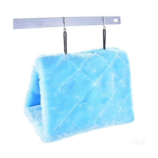 MATT SAGA Nido D'uccello Pappagallo d'inverno Caldo Amaca Appesa Grotta Gabbia Peluche Pappagallo Giocattolo Letto…