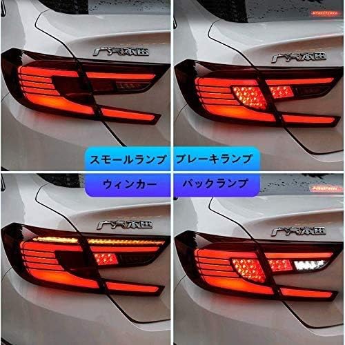 Amazon Katsu ホンダ アコード 18 19 Led テールライト テールランプ リアライト 流れる ウインカー 左右セット アセンブリ 一年保証付き For Honda Accord 18 19 Led Tail Light エンジェルタイプ赤 車 バイク 車 バイク