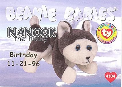 ty beanie babies nanook husky