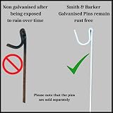 Smith & Barker Barrier Fencing Mesh Roll 130gsm 1m High 25m 50m Netting Pins view 3