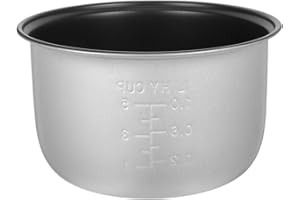 Cabilock 2L Rice Cooker Inner Pot Replacement, Alloy Non-Stick Pot Liner with Scale, Suitable for Home Kitchen Electric Rice 