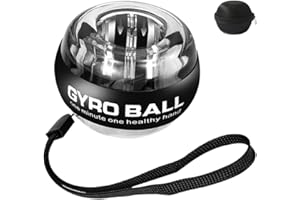 SCAPPOF Curaball Hand Exerciser with Counter, New Torque Ball Hand Strengthener, Metal Hand & Forearm Strengthener With Led Lights, Auto-Start Gyroscopic Wrist Exercise Ball