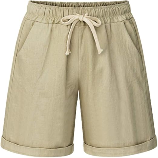 cotton shorts with elastic waistband