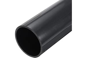 MECCANIXITY 3.5 Inch PVC Rigid Tube Round Pipe 81.2mm ID 89mm OD 12" High Impact for Water Pipe, Aquarium, Fish Tank, Greenho