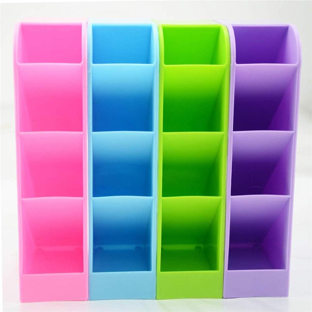 FJROnline Desk Organizer - 4pcs Pen Caddy Organizer Storage for Office, School, Home Supplies, Pen Storage Holder, 16 Compartments, 4 Colors
