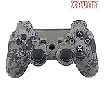 XFUNY Wireless Bluetooth Six Axis Dualshock Game Controller for PlayStation 3 - Camouflage Gray