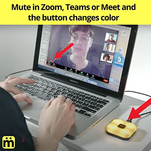 Mutesync USB Mute Button for Zoom, Teams, and Meet. Mac and PC