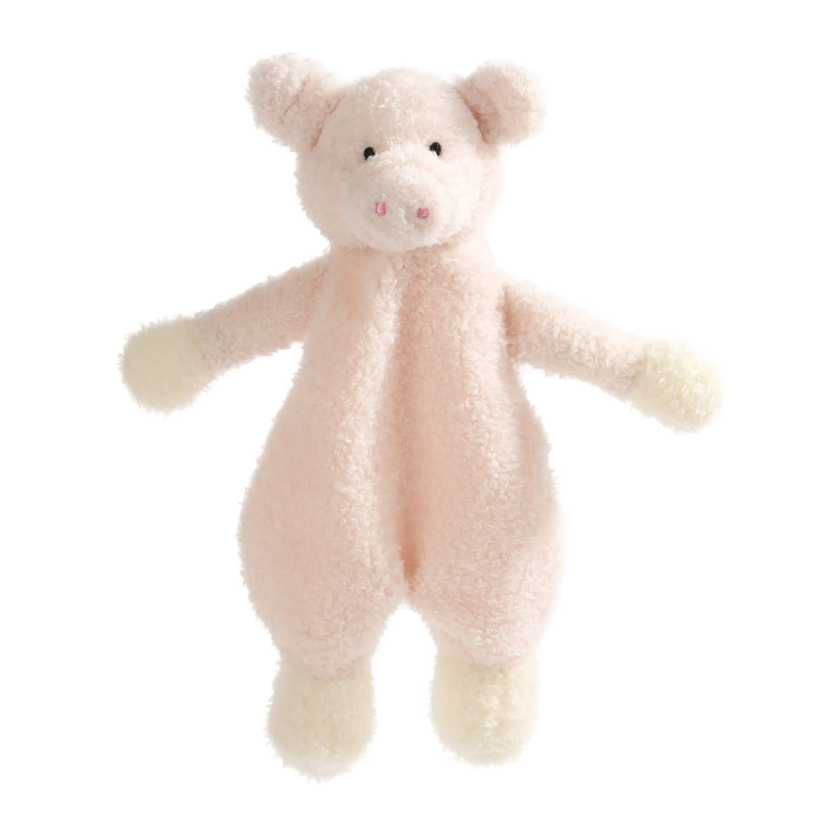 Apricot Lamb Pig Blanket Cute Comforter Soft Loveys for Baby Boy and Girl, Security Blanket for Babies, Infant and Toddlers, Pink