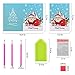 Christmas Greeting Cards - 8 Pcs 5D DIY Diamond Painting Card with Bells, Reindeer, Snowman and Santa Claus for Christmas Decor