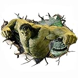 3D Wall Decal Children Themed Art Wall Sticker Home Decor Art Kids - Hulk