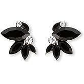 Sparkly Rhinestone Drop Earring Dainty Faux Crystal Earring Studs for Women Wedding Prom Party