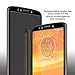 MP-MALL 2-PACK Motorola Moto E5 Plus Full Cover Case Friendly Tempered Glass Screen Protector