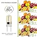 Seealle G8 LED Bulb Dimmable 2W Warm White 3000K 20W Halogen G8 Bulb Replacement for Cabinet Puck Lighting Under Counter Kitchen Lighting G8 Bi-Pin Base AC110-130V (Pack of 8)