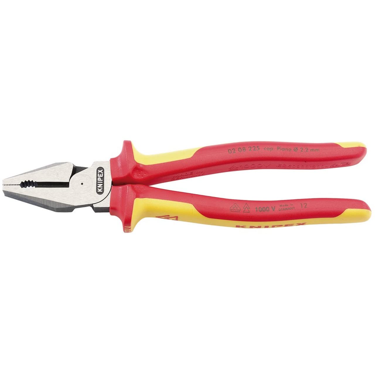 Knipex 32018 225mm Fully InsulatedHigh Leverage Combination Pliers
