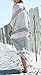 Stylish Deep V-Neck Design Long Beach Top/Swimsuit Cover Up, Stripe