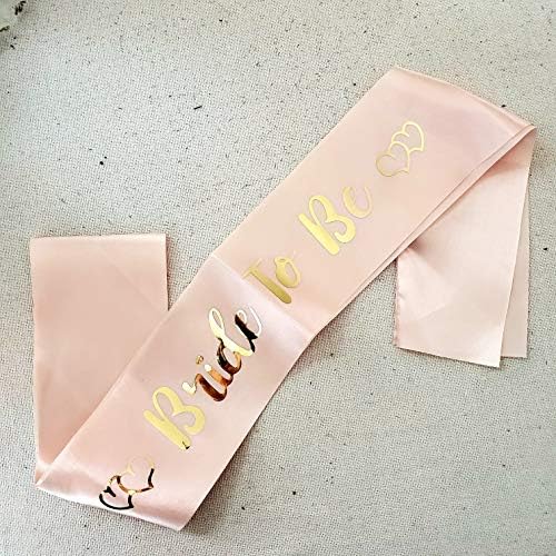 TRvancat Bride to Be Sash for Hen Do Party (champagne)