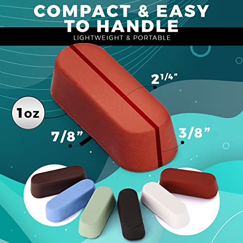 6 Piece Polishing Compound Cutting & Buffing Compound 1 Oz Kit