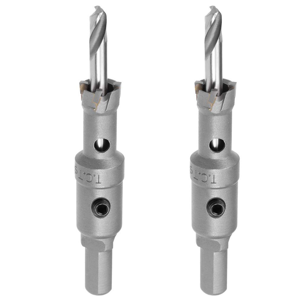 14mm TCT Hole Saw, 9/16” Cutting Diameter Tungsten Carbide Tipped Hole Cutter Opener, for Stainless Steel Metal Plate Aluminum, 2Pcs — image 1
