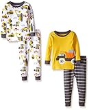 Carter's Baby Boys' 4 Piece PJ Set (Baby) - Trucks - 6 Months