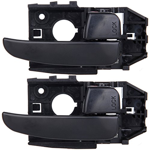 Door Handles Right Side Interior For 2001-2006 Hyundai Elantra Black 2pcs