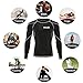 Hawk Sports Mens Compression Shirts Base Layer Athletic Gym MMA BJJ Rash Guard No Gi Full Long Sleeve Rashguard Shirt for Men