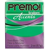Polyform Premo! Sculpey Polymer Clay 2 Oz: Translucent Green