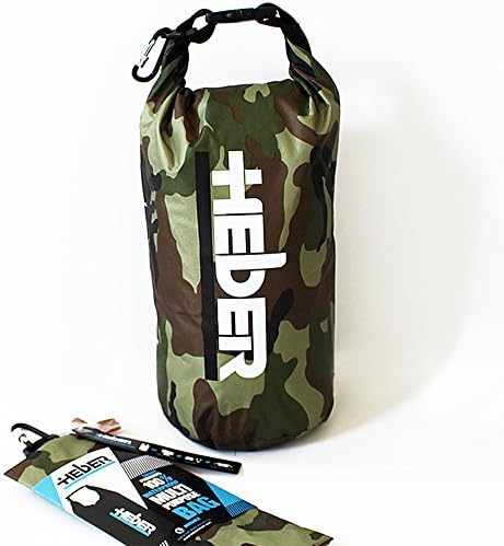AmazonBasics 8L Camouflaged Lightweight &amp; Thin Waterproof Wet &amp; Dry Utility Sack, Pouch, Bag! For: Travel, Outdoors, Camping, Watersports, Boating, Gym &amp; Yoga