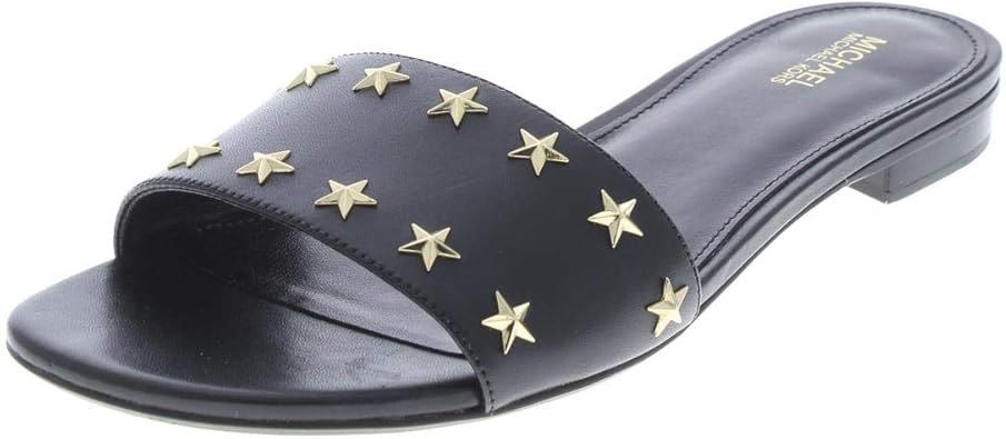 michael kors leather slides