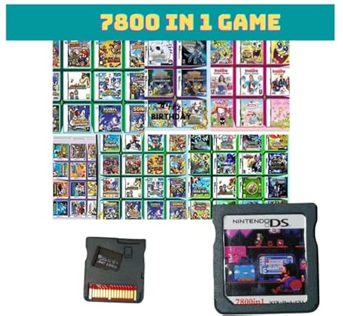 DS Games, 7800 Games in NDS Cartridge Pack Card Compilations