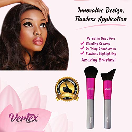 Vertex Beauty Blush Brush and Cheek Bronzer Highlighting Makeup Brushes
