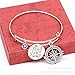 Rurah Charm Bangle Bracelet Wire Adjustable Gift for Friends or Family,Style 3
