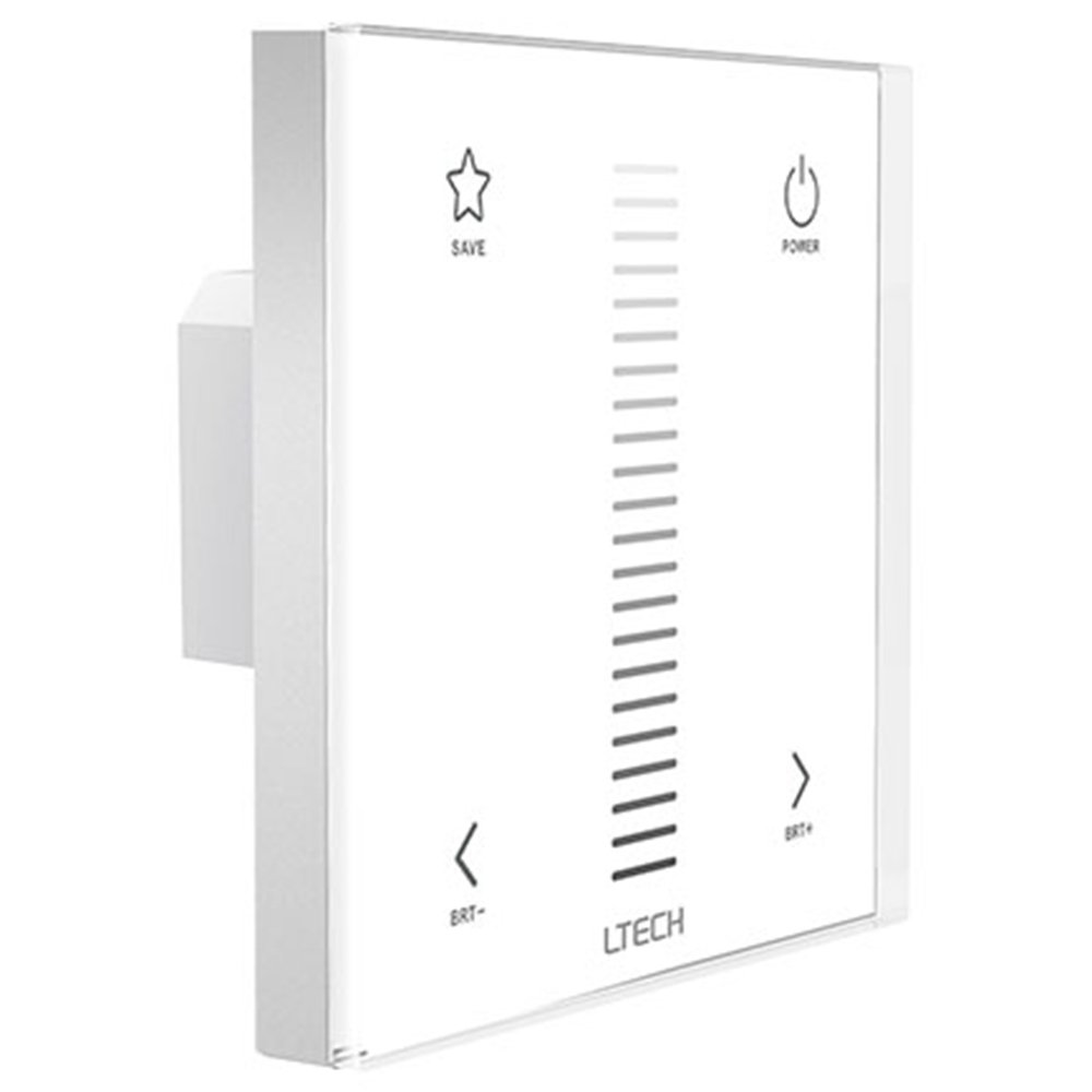 LTRGBW E1 Dimming 12-24V DC 8A LED Controller Multiple Zone RF Wireless Remote European-style Touch Panel Controller