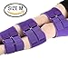 Leg Correction Belt Band - Purple Adjustable Leg Corrector Bandage to Correct O/X-Type Knock Knee Bowlegs 3 Pcs/Set (Size M)