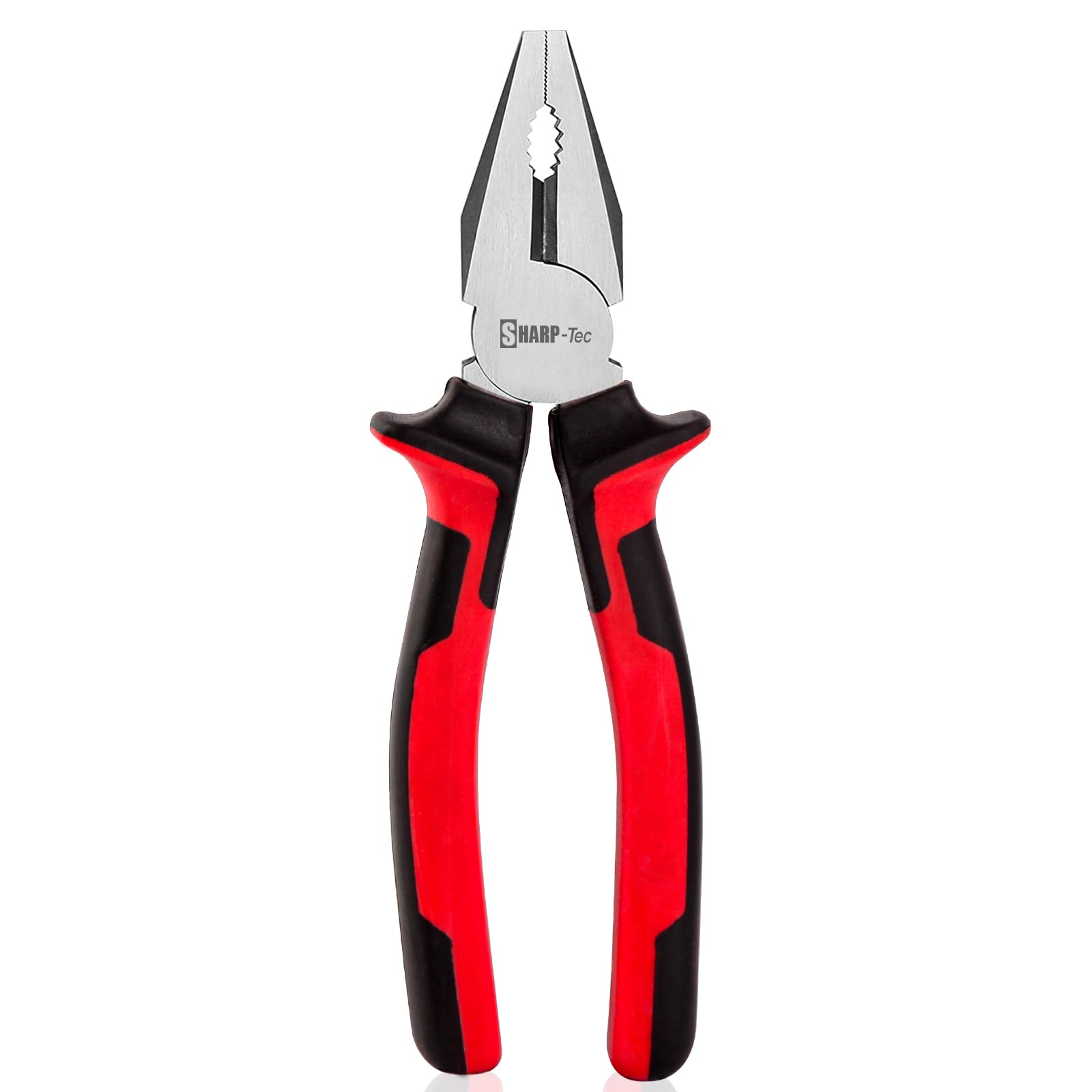 Sharp-tec Combination Pliers 200mm, 8-inch Multifunction for Wire Cutting/Crimping/Twisting/Pulling/Nails Removing, Wire Pliers for Home Repair & Plumbing