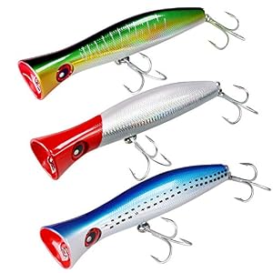 Thkfish Leurres De Pêche Poissons Nageurs De Surface Gt Popper Leurre De Pêche En Eau Salée Rougelaser Bleu Vertlaser