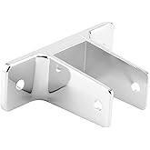 Prime-Line 656-6368 Two Ear Wall Bracket, For 1-1/4 In. Panels, Zinc Alloy, Chrome Plated (Single Pack)
