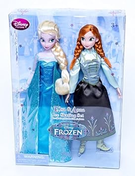 elsa and anna ice skating set