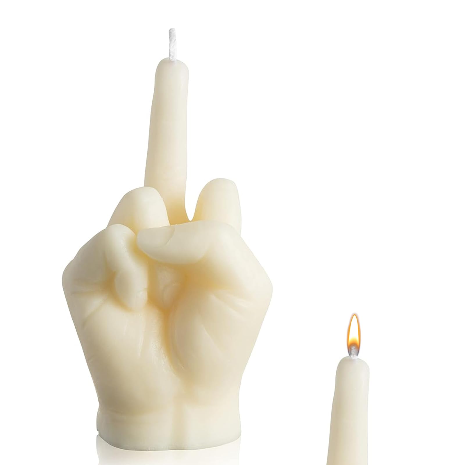 Middle Finger Candle, Chamomile Fragrance, Novelty Candle for Home Decor, Gift (Small)