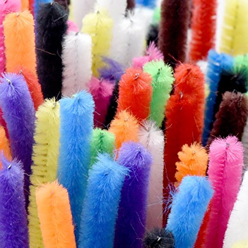 CHENILLE STICKS PIPE CLEANERS for Craft 100pcs Set by Colorona - Extra Long Reusable Chenille Wire Stem - Bendable & Twistable Summer Art Pipes - Kids Safe - Assorted Colors (12 Inches) 2017 Edition